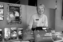 First Aid Kits galore: Marie Rumley shows some of the many kits available from St John Ambulance.